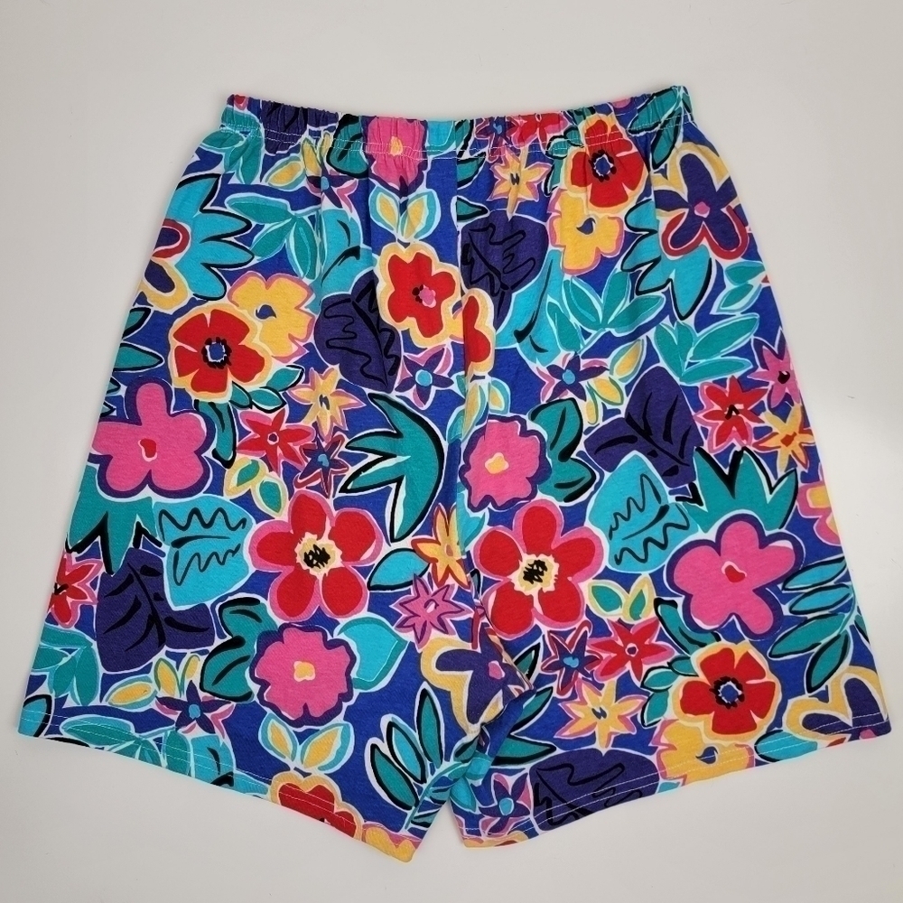 Vintage 90s Hanes Her Way Floral Shorts L - Picture 4 of 4